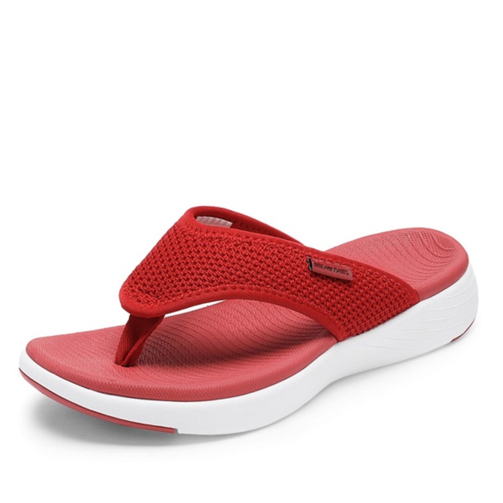 Dream Pairs Thong-Style Flip Flops, Red, Women’s 9